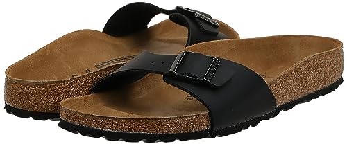 Birkenstock Madrid Birko - Flor - Unisex Black Shoe Deals Outlet