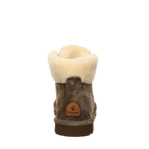 BEARPAW Marta Ankle Boot - Women's Earth Camo Shoe Deals Outlet