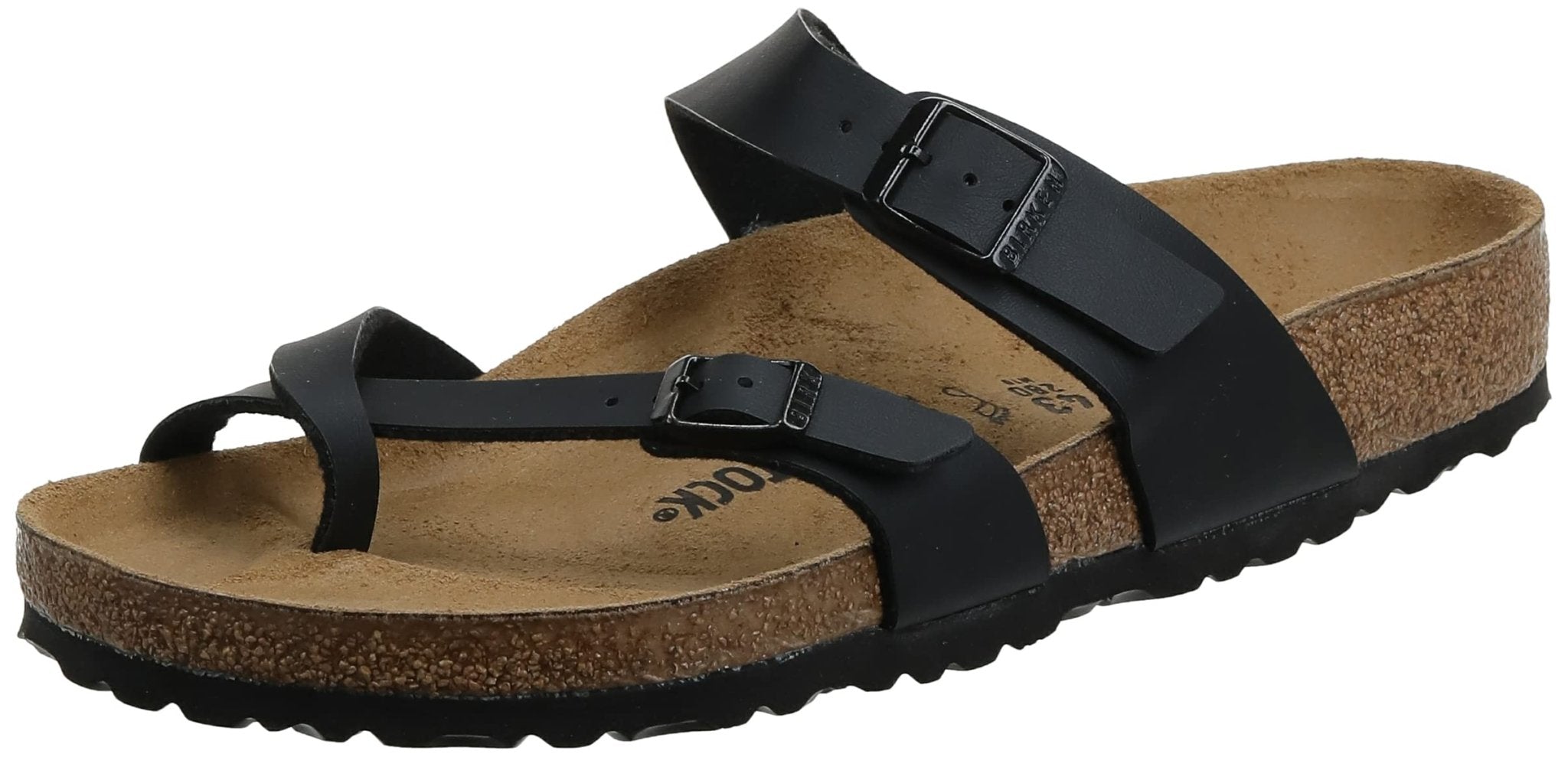 Birkenstock Mayari Birko - Flor - Unisex Black Shoe Deals Outlet