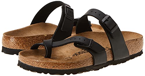 Birkenstock Mayari Birko - Flor - Unisex Black Shoe Deals Outlet