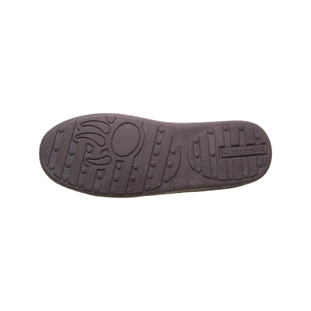 BEARPAW Moc II Slippers - Men's Chocolate Multi Knit Shoe Deals Outlet