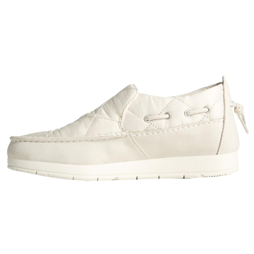 Sperry Moc - Sider Nylon Solid Slip On - Women's Ivory Nylon Shoe Deals Outlet