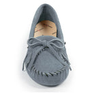Minnetonka Moccasins Kilty Suede Softsole - Women's Storm Blue Shoe Deals Outlet