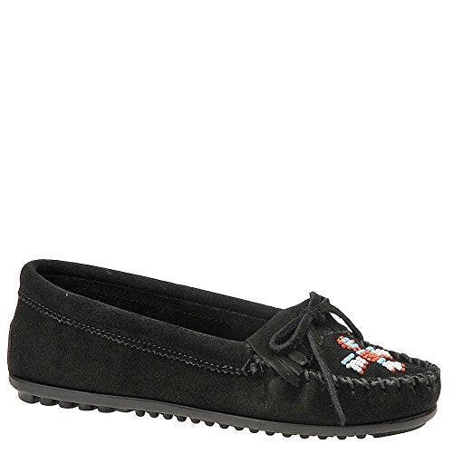 Minnetonka Moccasins Thunderbird ll - Women's Black Shoe Deals Outlet