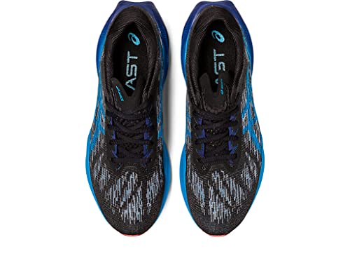 ASICS Novablast 3 - Men's Black/Island Blue Shoe Deals Outlet