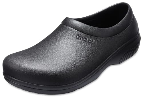 Crocs On the Clock Work Slip - On Clog - Unisex Black Shoe Deals Outlet