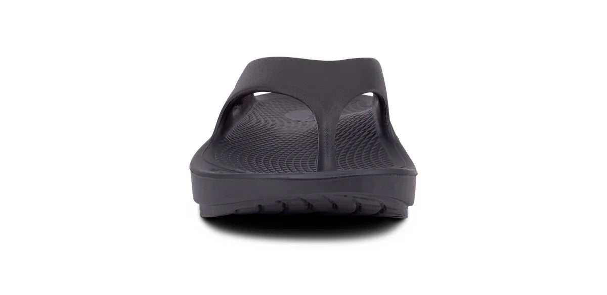 OOFOS Original Flip Flop Sandals Black Men's 3 / Women's 5 M 848282002035 Shoe Deals Outlet