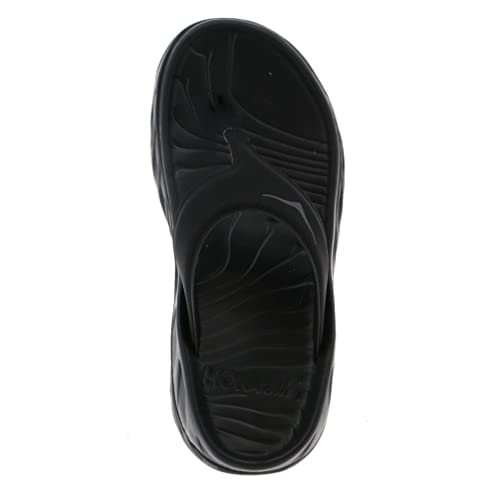 Hoka ORA RECOVERY FLIP - Women's Black/Dull Grey Shoe Deals Outlet