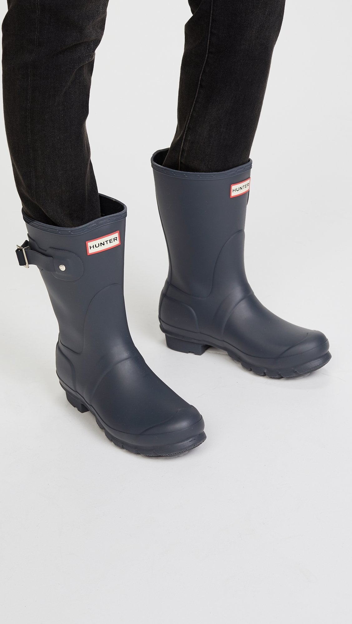 Hunter Original Short Boots - Women's Navy Shoe Deals Outlet