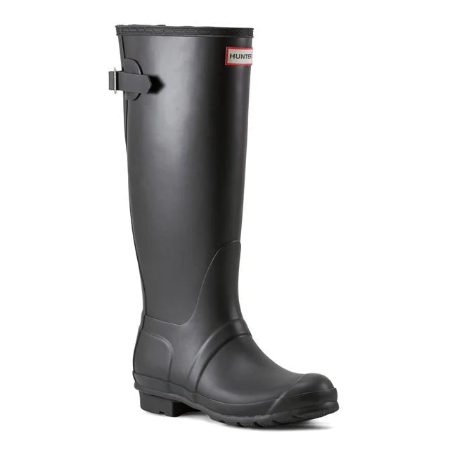 Hunter Original Tall Back Adjustable - Women's Black Shoe Deals Outlet