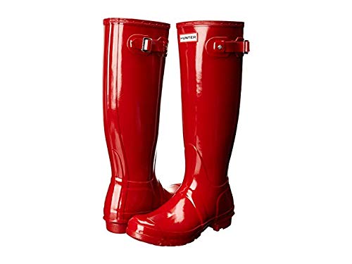 Hunter Original Tall Gloss - Women's Military Red Shoe Deals Outlet