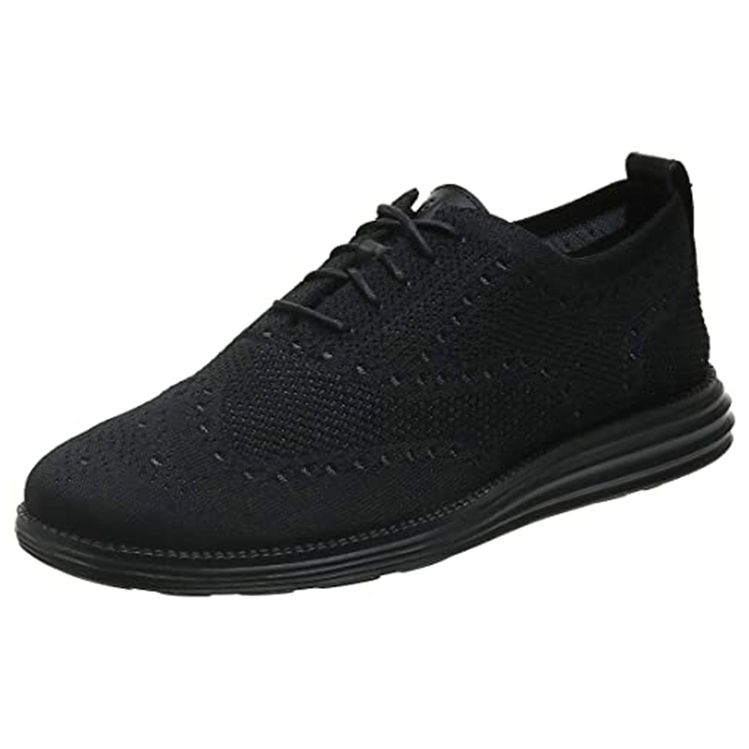 Cole Haan OriginalGrand Stitchlite Wingtip Oxford - Men's Black/Black Shoe Deals Outlet