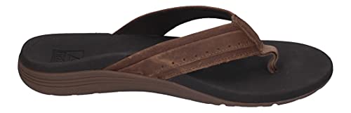 Reef Ortho Spring Leather - Men's Brown Shoe Deals Outlet
