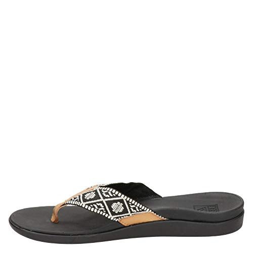 Reef Ortho Woven - Women's Black/White Shoe Deals Outlet