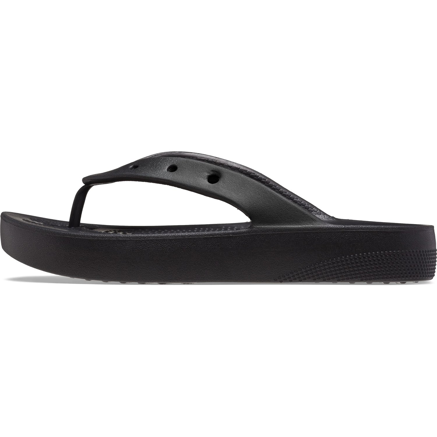 Crocs Platform Flip Flop - Women's Black Shoe Deals Outlet