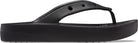 Crocs Platform Flip Flops - Women's Black Shoe Deals Outlet