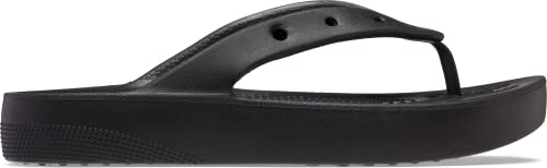 Crocs Platform Flip Flops - Women's Black Shoe Deals Outlet