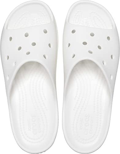 Crocs Platform Slide - Women's White Shoe Deals Outlet
