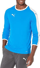 PUMA Liga Long Sleeve Jersey Blue Small 191239576555 Shoe Deals Outlet