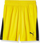 PUMA Liga Shorts Jr Yellow Small 191239593101 Shoe Deals Outlet