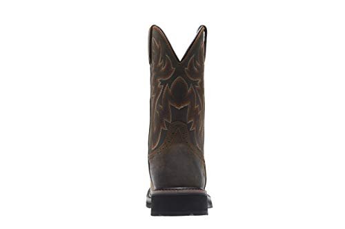 Wolverine Rancher Steel Toe Work - Men's Dk Brown/Rust Shoe Deals Outlet