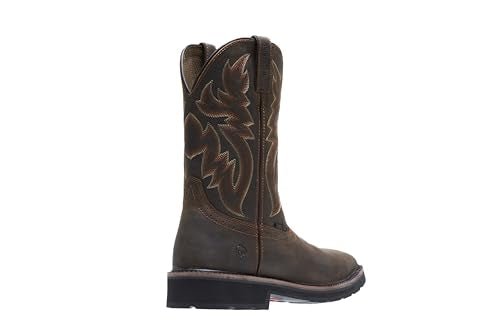 Wolverine Rancher Steel Toe Work - Men's Dk Brown/Rust Shoe Deals Outlet