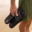 Reef Oasis Slide Black 9 M 0195333902401 Shoe Deals Outlet
