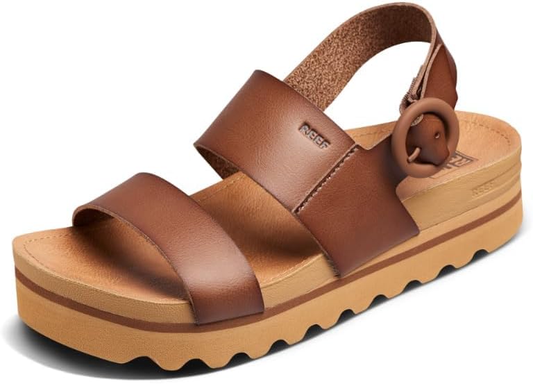 Reef Vista HI Buckle Sandals Espresso 9 M 196985346582 Shoe Deals Outlet