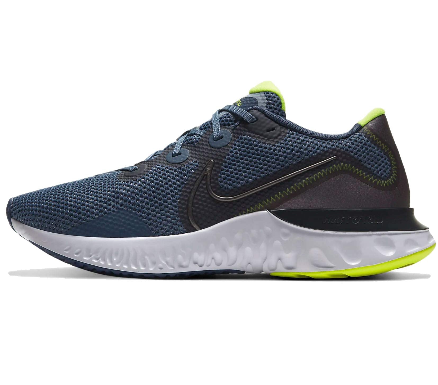 Nike Renew Run - Men's Diffused Blue/Mtlc/Dark Grey Shoe Deals Outlet