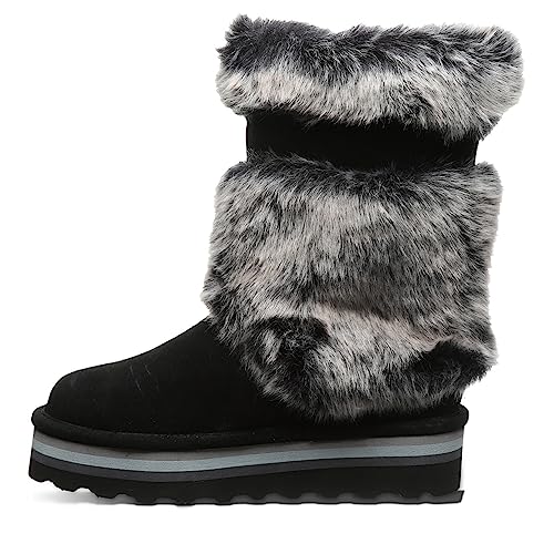 BEARPAW Retro Tama Boots - Women's Black/Grey Shoe Deals Outlet