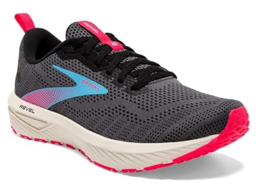 Brooks Revel 6 - Women's Black Ebony Bluefish Shoe Deals Outlet