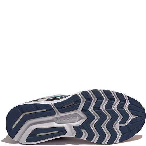 Saucony Ride 14 - Men's Fog/Black/Storm Shoe Deals Outlet