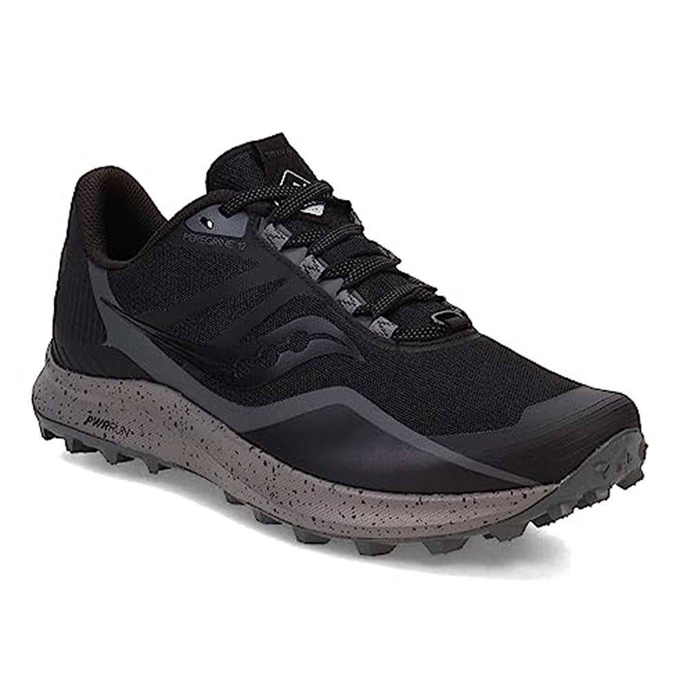 Saucony Ride 15 Running Shoe - Men's Black/Charcoal Shoe Deals Outlet