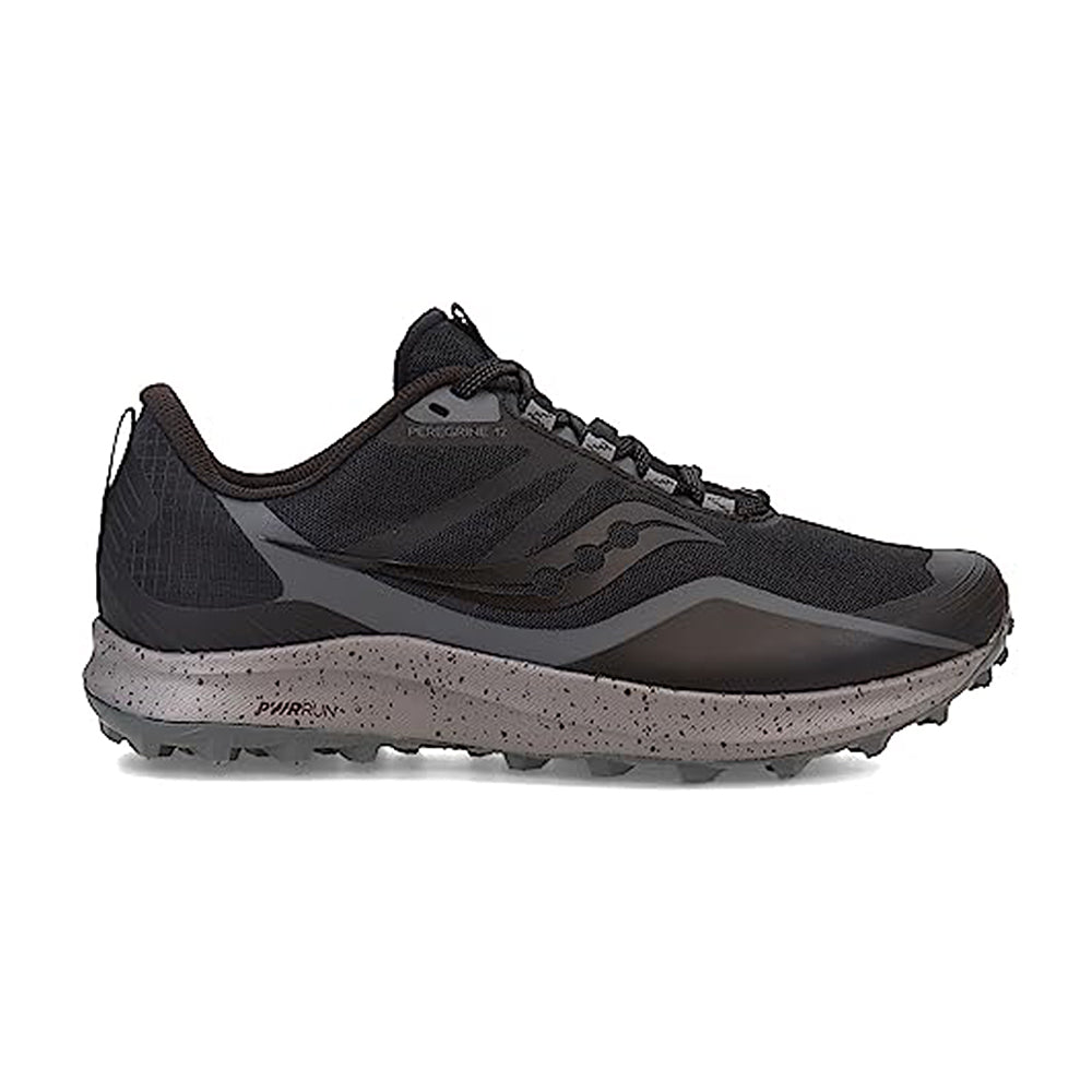 Saucony Ride 15 Running Shoe - Men's Black/Charcoal Shoe Deals Outlet