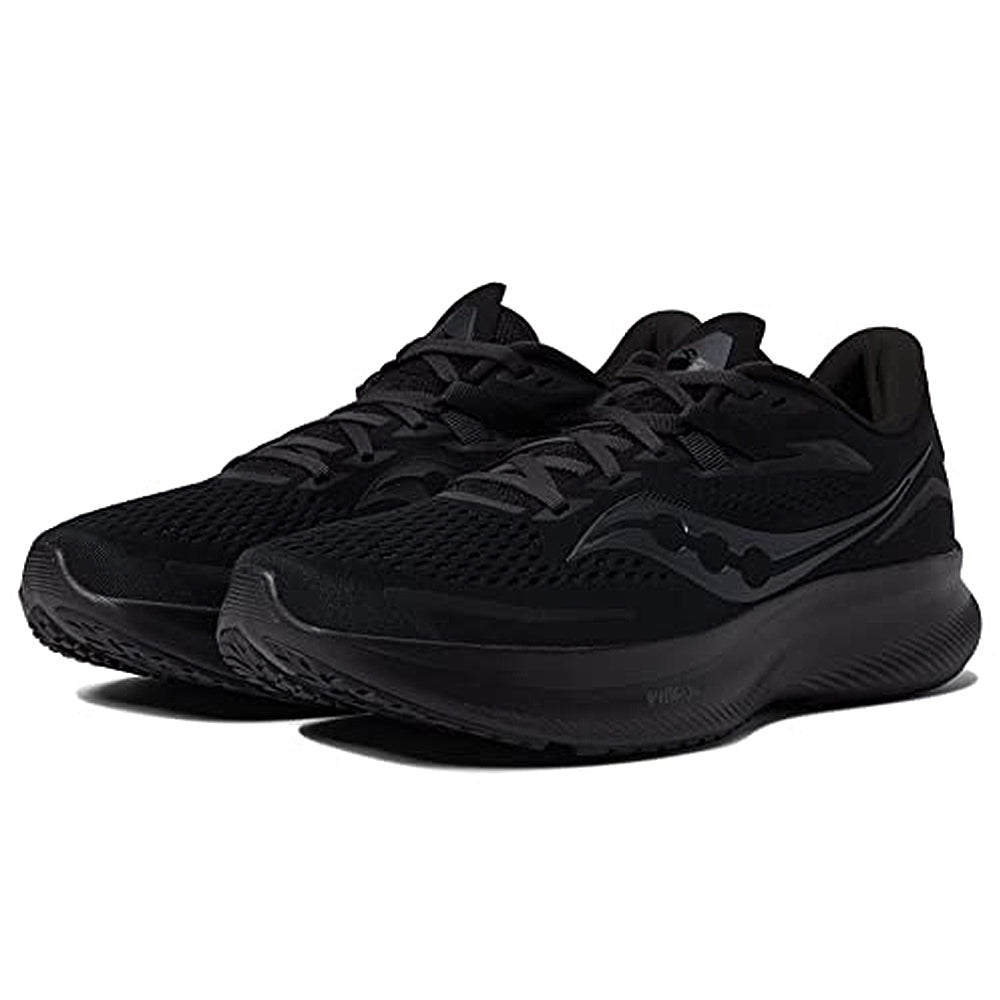 Saucony Ride 15 Running Shoe - Men's Black/Black/Black Shoe Deals Outlet