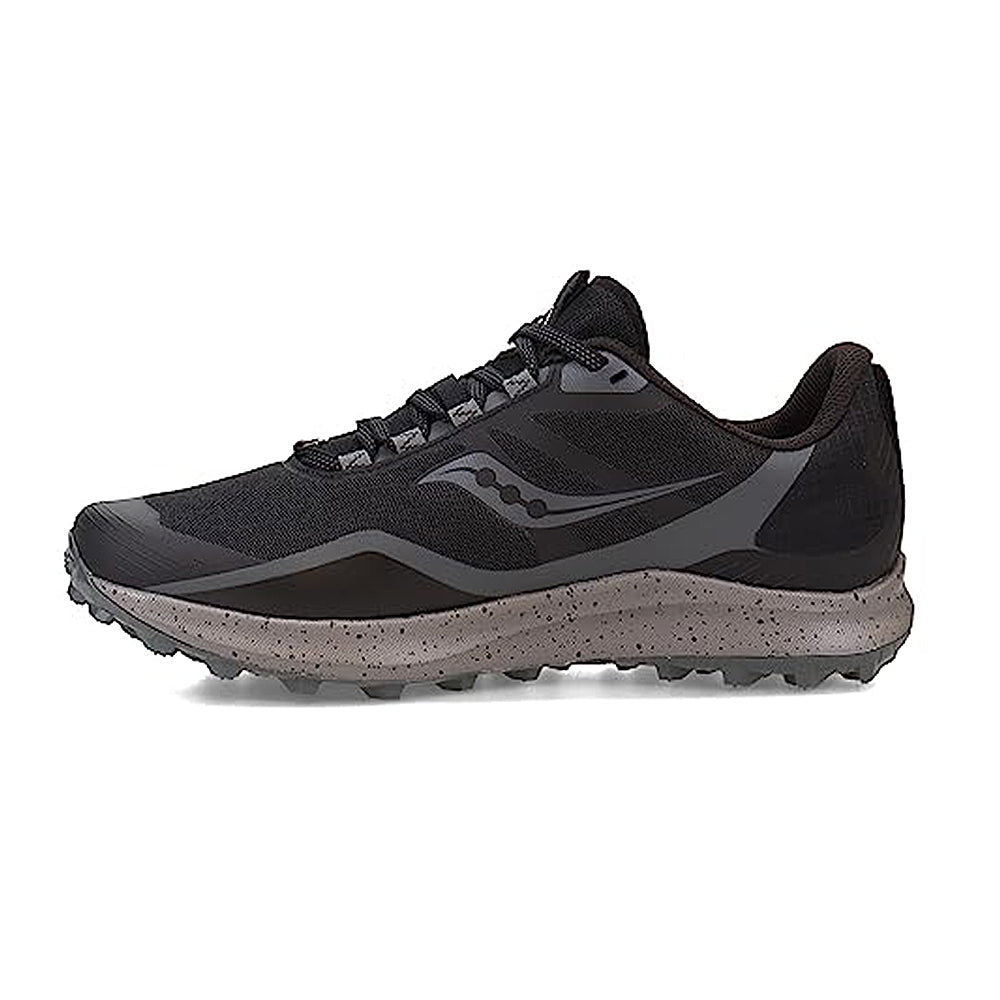 Saucony Ride 15 Running Shoe - Men's Black/Charcoal Shoe Deals Outlet