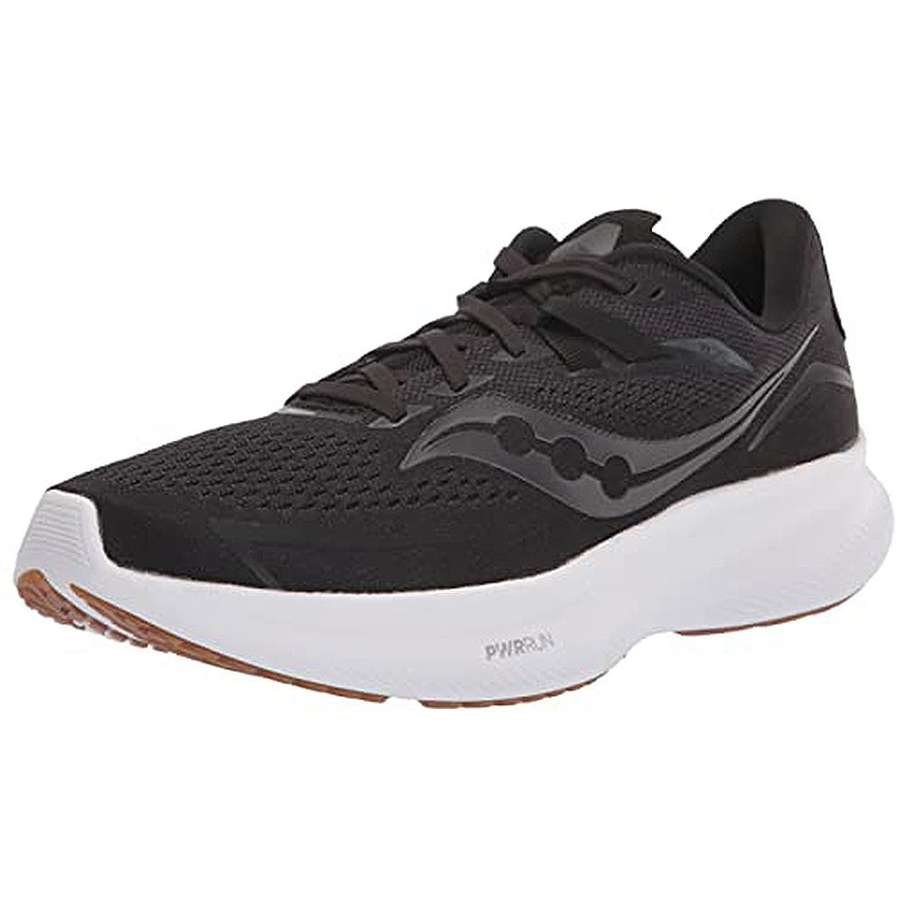 Saucony Ride 15 Running Shoe - Women's Black/Gum Shoe Deals Outlet