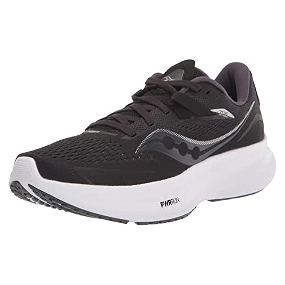 Saucony Ride 15 Running Shoe - Women's Black White Shoe Deals Outlet