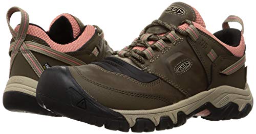 KEEN Ridge Flex WP - Women's Timberwolf/Brick Dust Shoe Deals Outlet