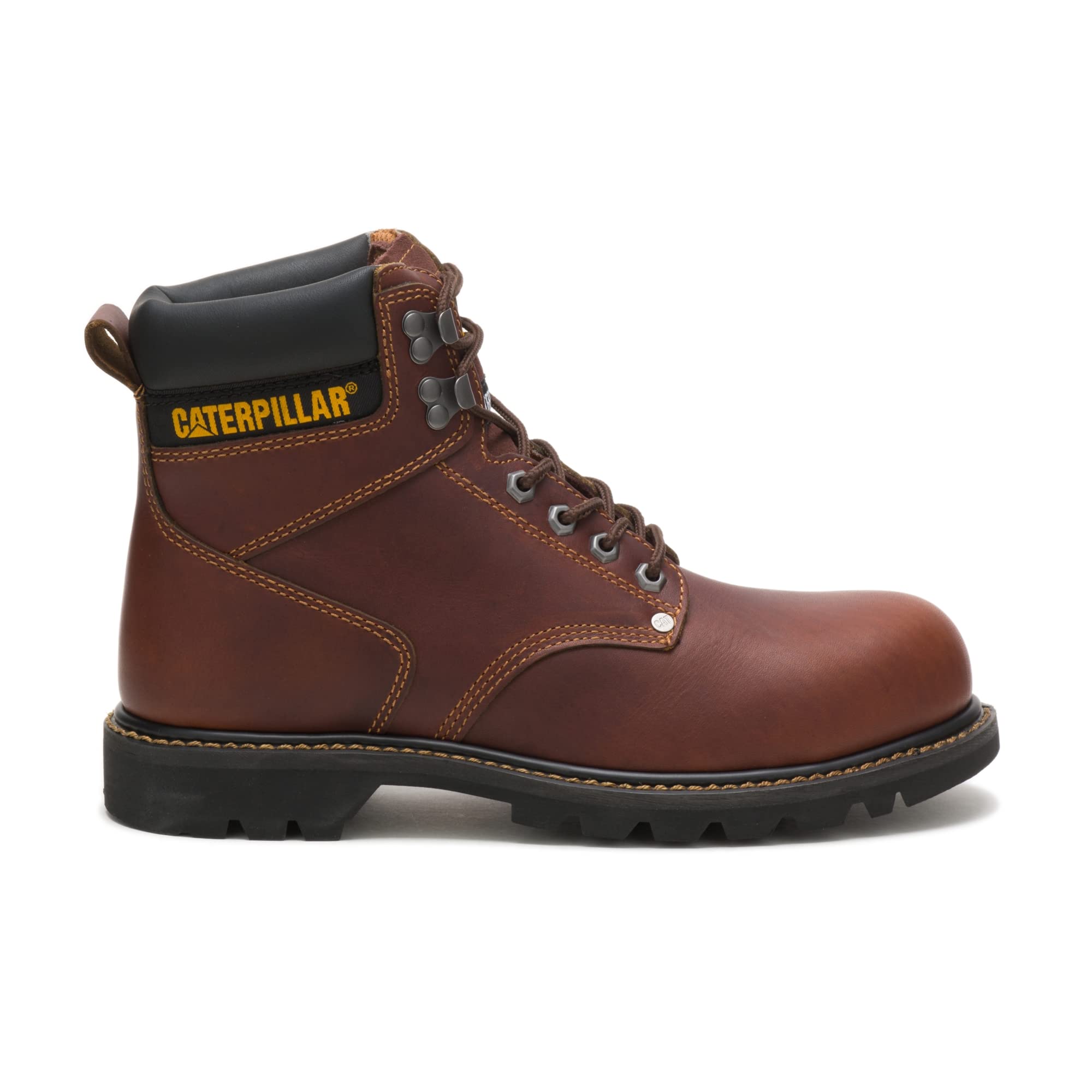 Caterpillar Second Shift Steel - Toe Boots - Men's Tan Shoe Deals Outlet