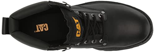 Caterpillar Second Shift Steel - Toe Boots - Men's Black Shoe Deals Outlet