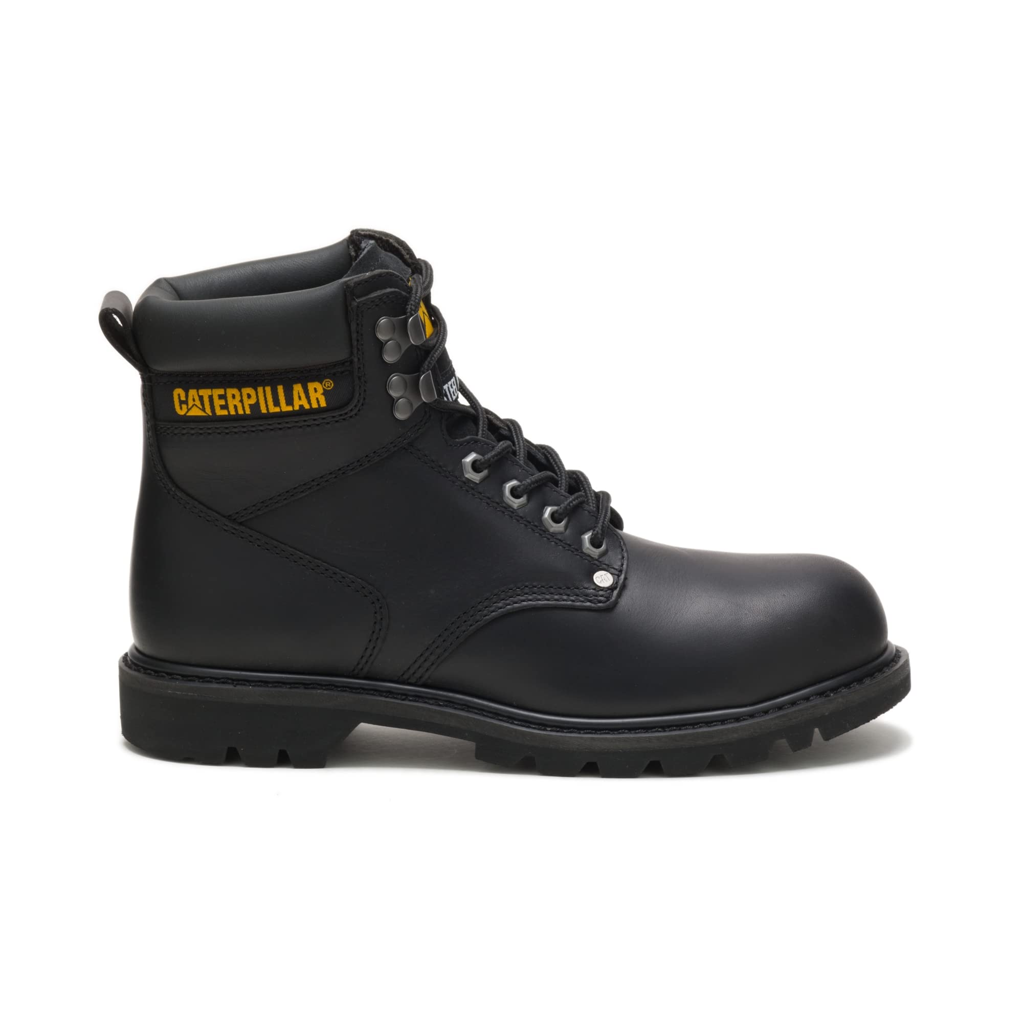 Caterpillar Second Shift Steel - Toe Boots - Men's Black Shoe Deals Outlet