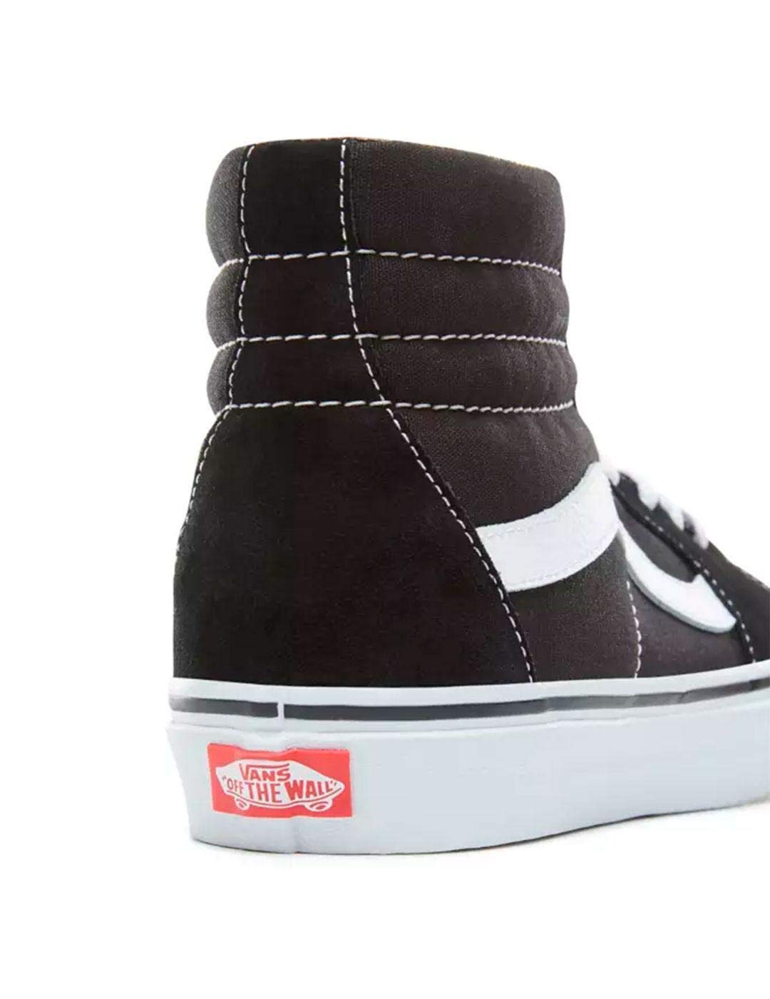 Vans Sk8 - Hi - Unisex Black/White Shoe Deals Outlet