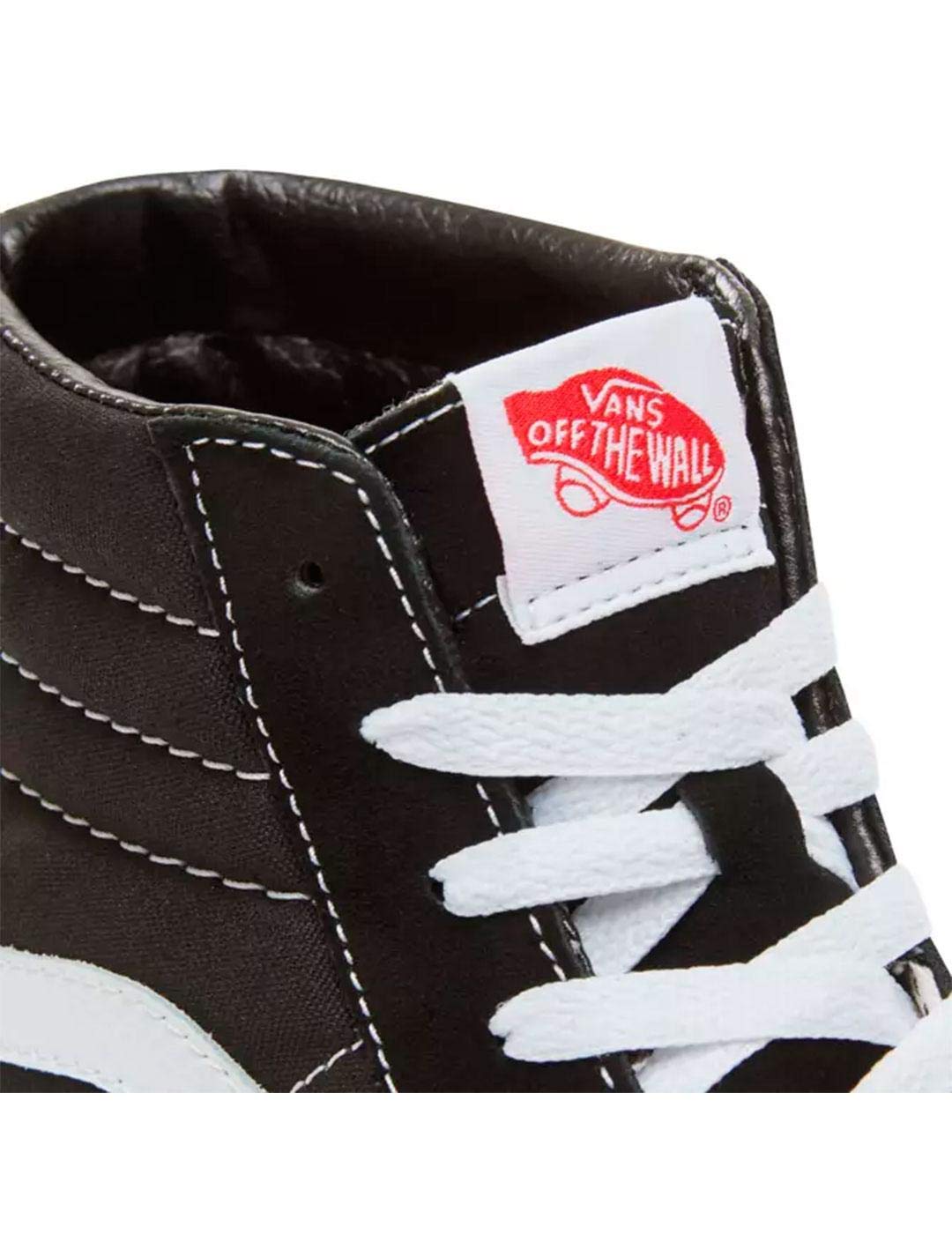 Vans Sk8 - Hi - Unisex Black/White Shoe Deals Outlet