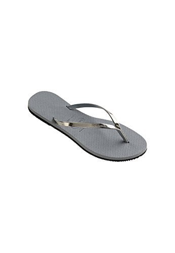 Havaianas Slim Flip Flop Sandal - Women's Metallic Steel Grey Shoe Deals Outlet
