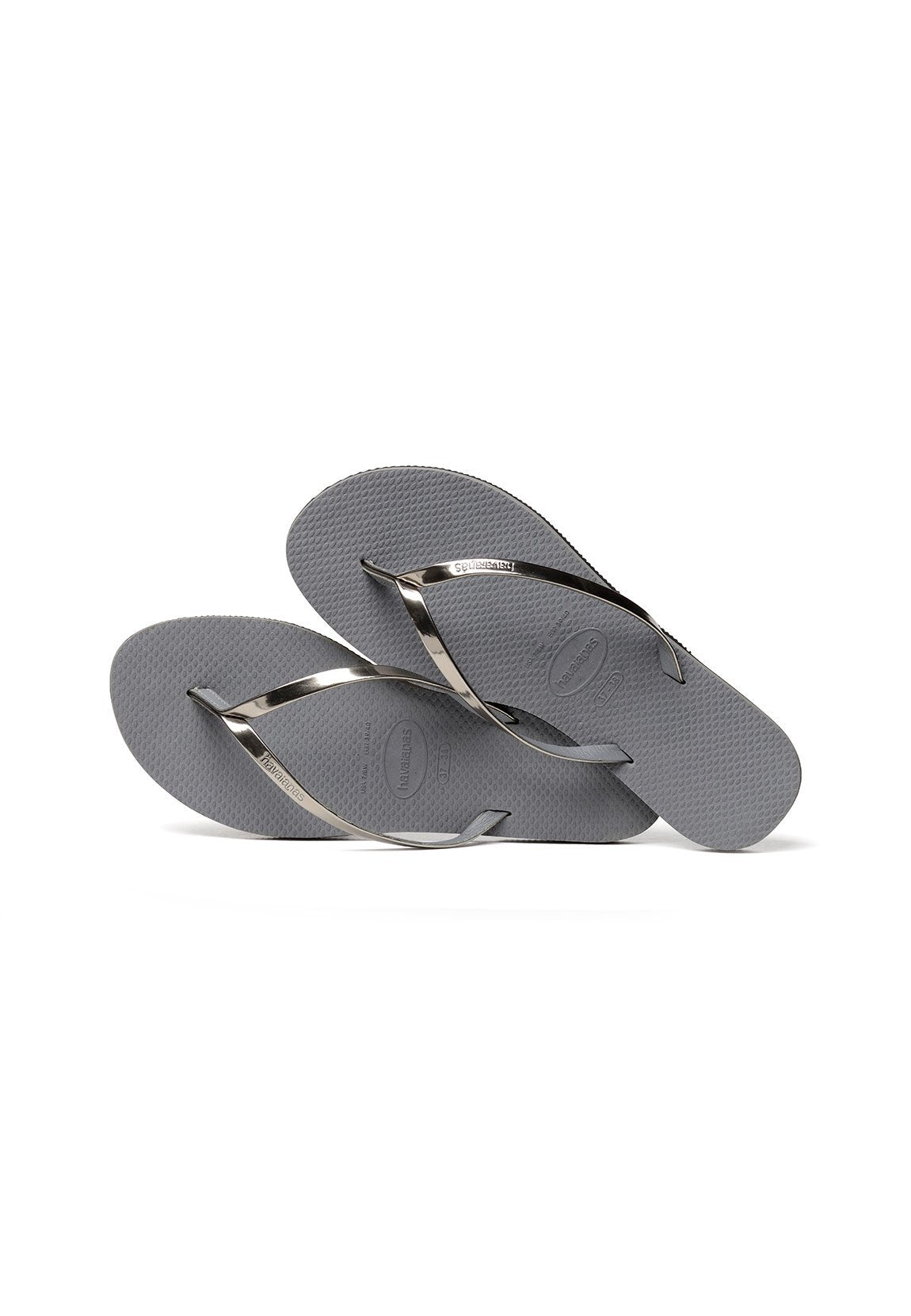 Havaianas Slim Flip Flop Sandal - Women's Metallic Steel Grey Shoe Deals Outlet