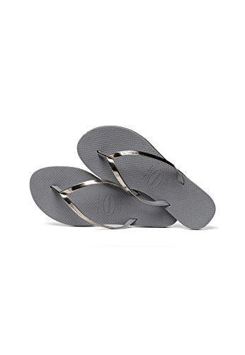 Havaianas Slim Flip Flop Sandal - Women's Metallic Steel Grey Shoe Deals Outlet
