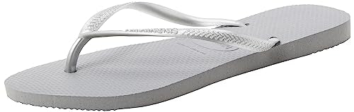 Havaianas Slim Flip Flops - Unisex Steel Grey Shoe Deals Outlet