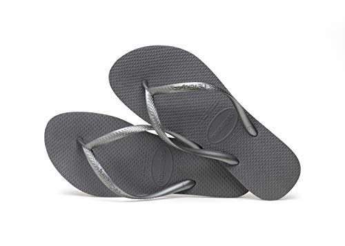 Havaianas Slim Flip Flops - Unisex Steel Grey Shoe Deals Outlet