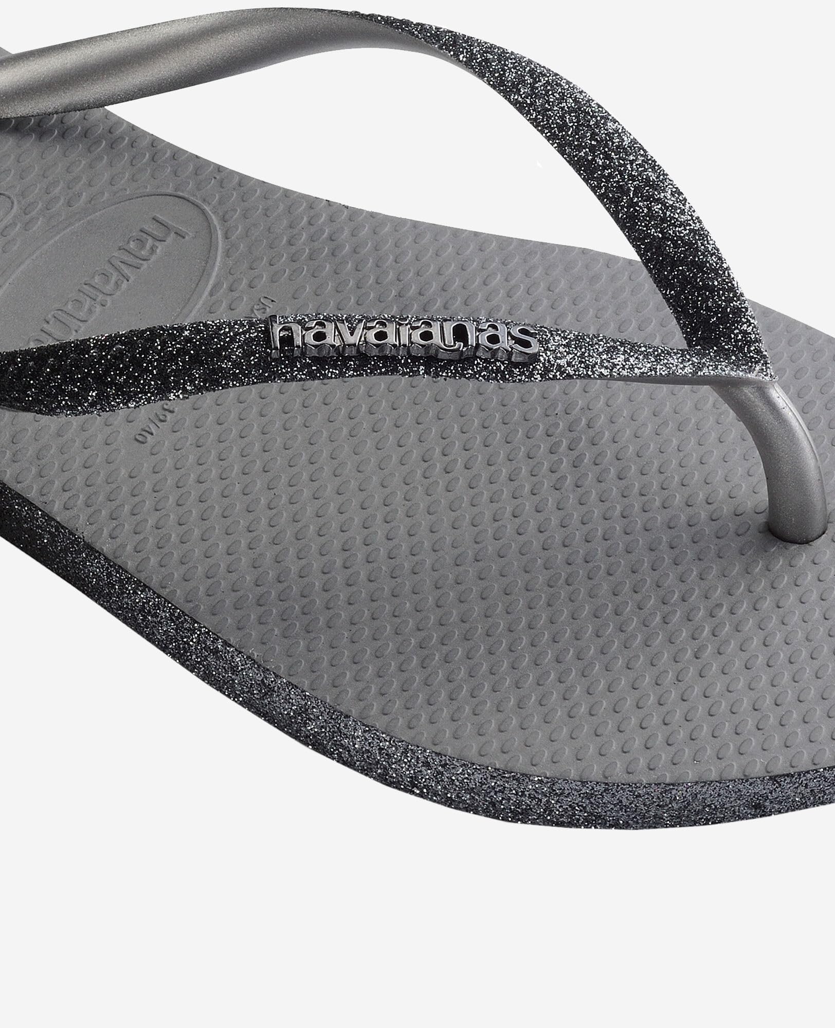 Havaianas Slim Flip Flops - Unisex Sparkle Ballet Rose Shoe Deals Outlet